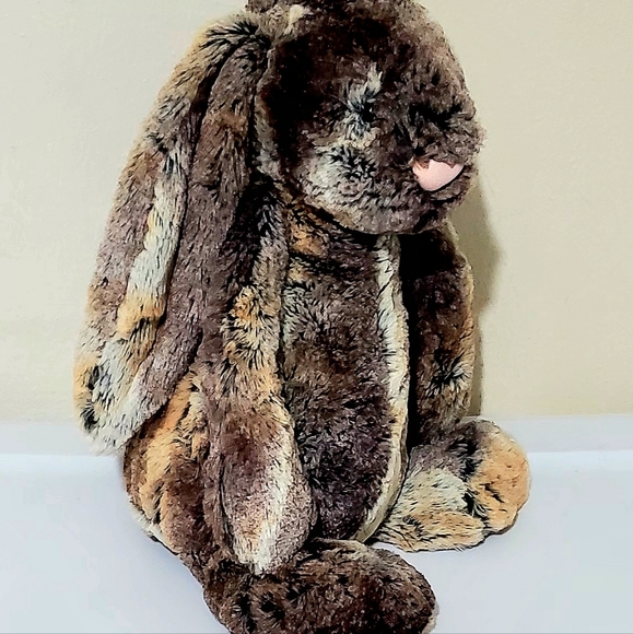 JELLYCAT WOODLAND BABE BUNNY PLUSH. 12" TALL COLLECTIBLE EASTER  BUNNY - Picture 2 of 16